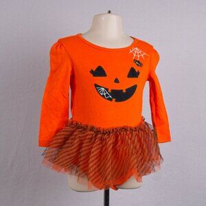 Way To Celebrate Girls Size 12 Months Halloween Pumpkin Tutu Bodysuit